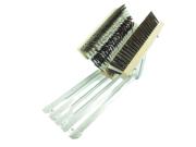 Stollenreiniger mit Gitterrost komplett braun/weiß/braunen Reinigungsbürsten