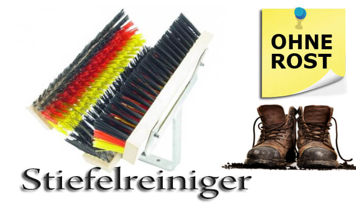 Stiefelreiniger aus Metall ohne Gitterrost